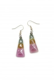 Triangle Glass Earrings